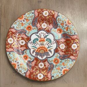 Vintage Chinese Imari-Style Decorative Plate | Statement Wall & Shelf Décor